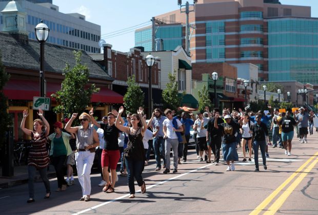Protestors hit the streets in Clayton